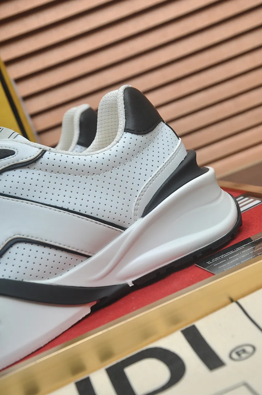 Men's shoes 💰600💶 [Fendi] The latest casual sports shoes 🔥 Many 💑 stars have the same style FD match. The original version is a one-to-one replica. Designer Kim Jones's first fendi match and Donkey brand Trainer basketball sneakers. Material: Original silk mesh. Lining: Breathable mesh. Packaging: Original 1:1 matching high-end packaging. Size: 38-45 (45 is custom-made and cannot be returned or exchanged)
